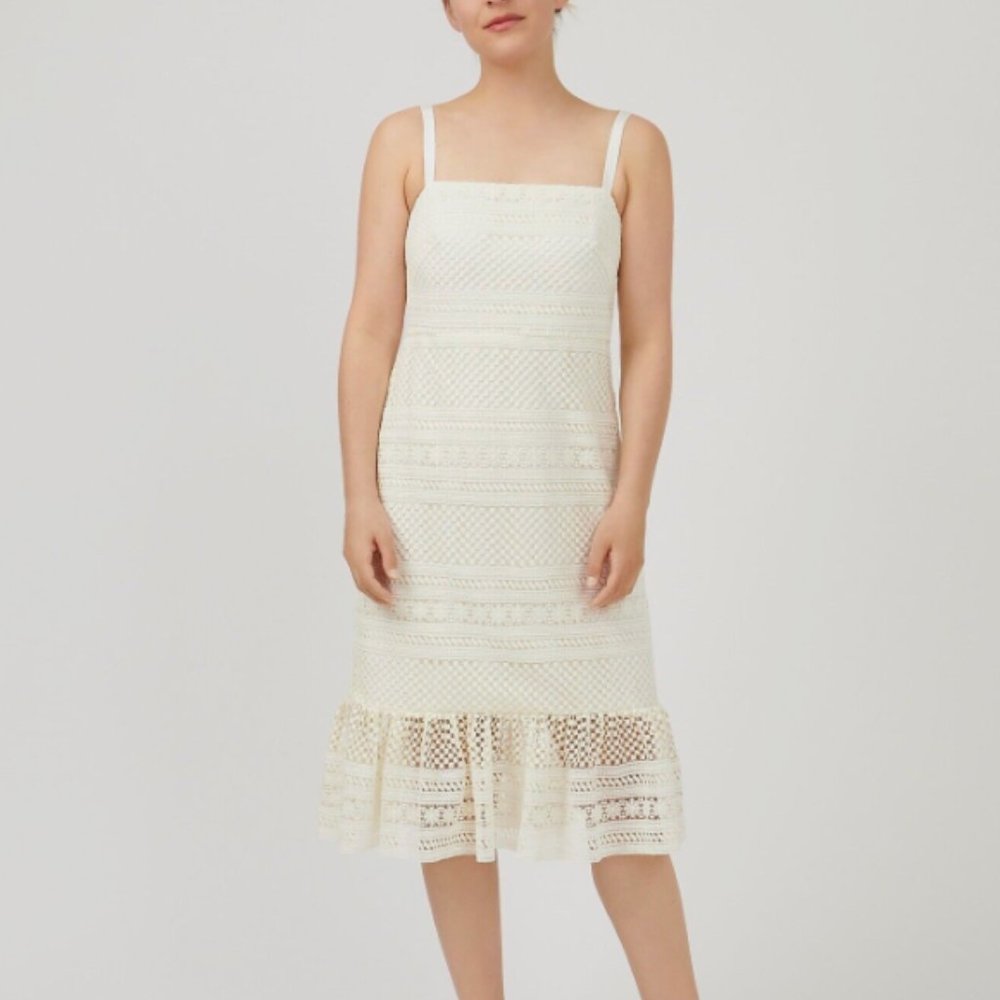 J. Crew Ivory Lace Dress  size 4